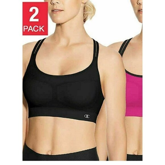 Champion Other - Champion Criss Cross Bras Womens Small Pink Black